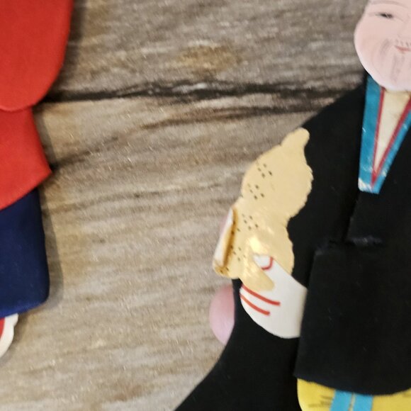 VTG Lot 6 Silk Immortals Of Eternity Chinese Mythology Paper Doll Ornaments - Picture 12 of 16